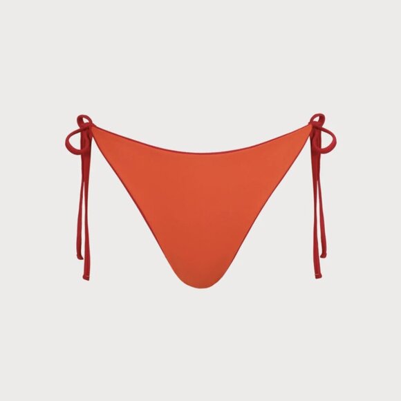 BERLOOK ECONYL® Red Reversible Tie Bikini Bottom ONLY 58 - Picture 8 of 11